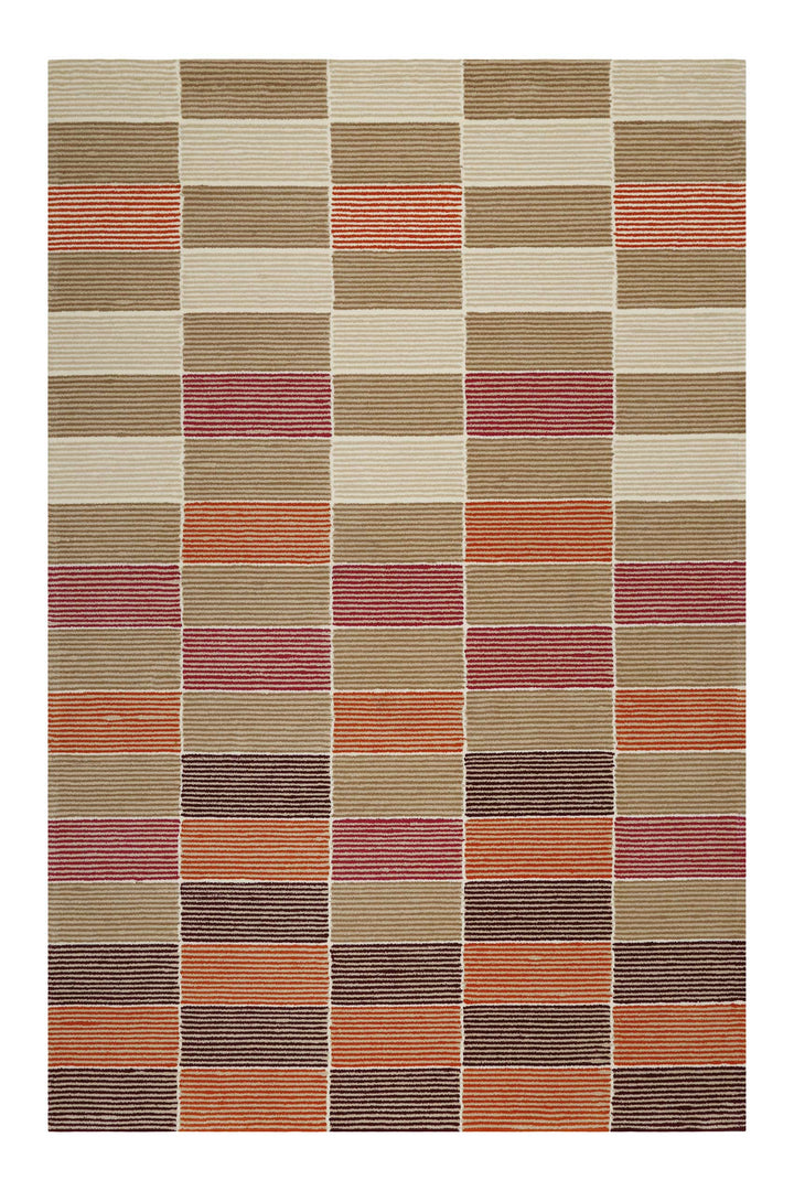 Fida Teppich beere Kurzflor rechteckig