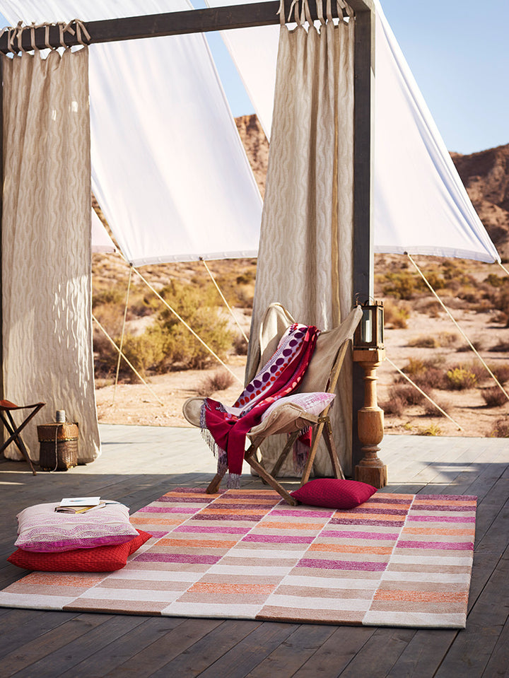 Fida Teppich beere Kurzflor rechteckig