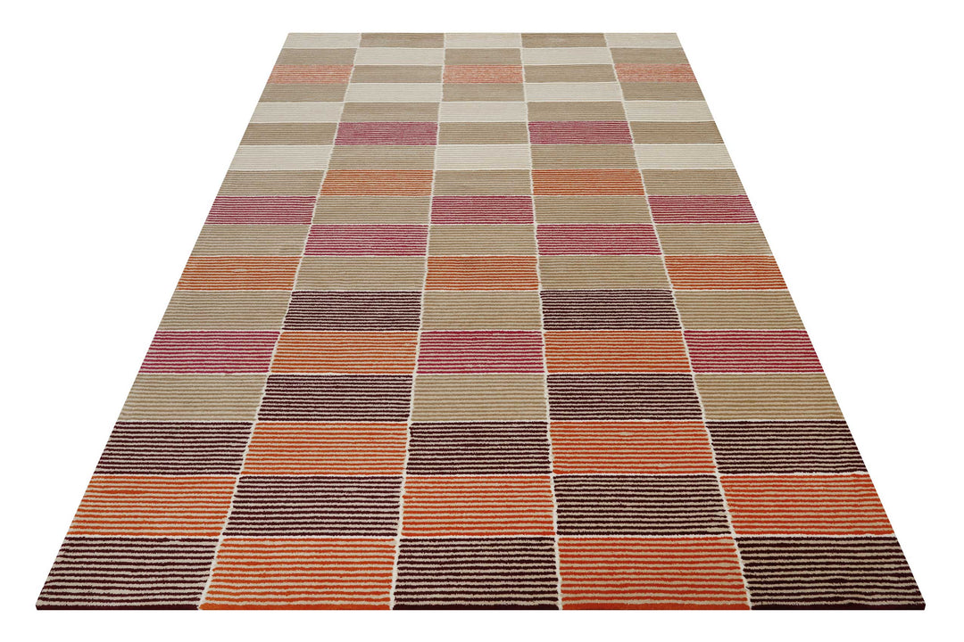 Fida Teppich beere Kurzflor rechteckig