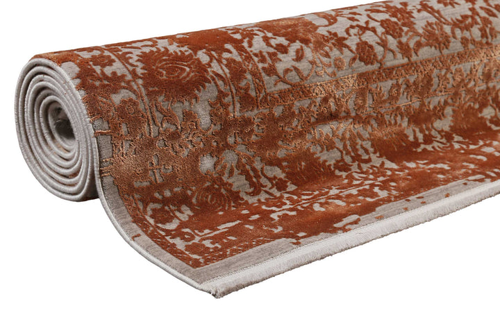 Florida Teppich terracotta braun Kurzflor rechteckig