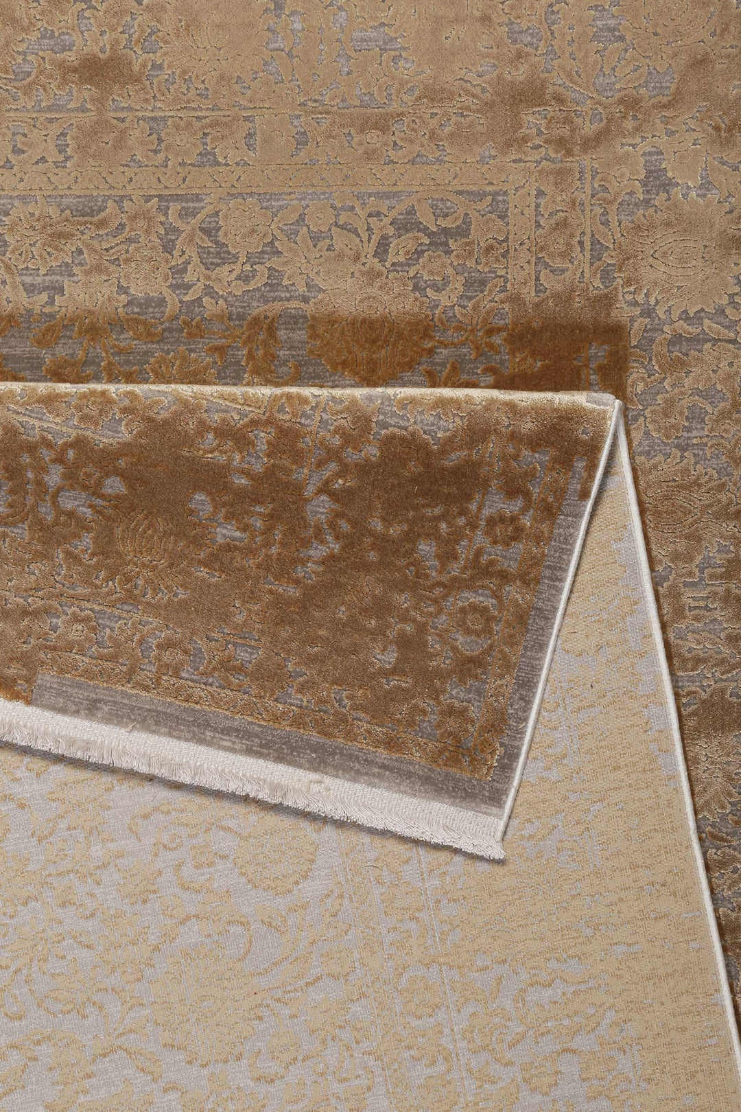 Florida Teppich gold Kurzflor rechteckig