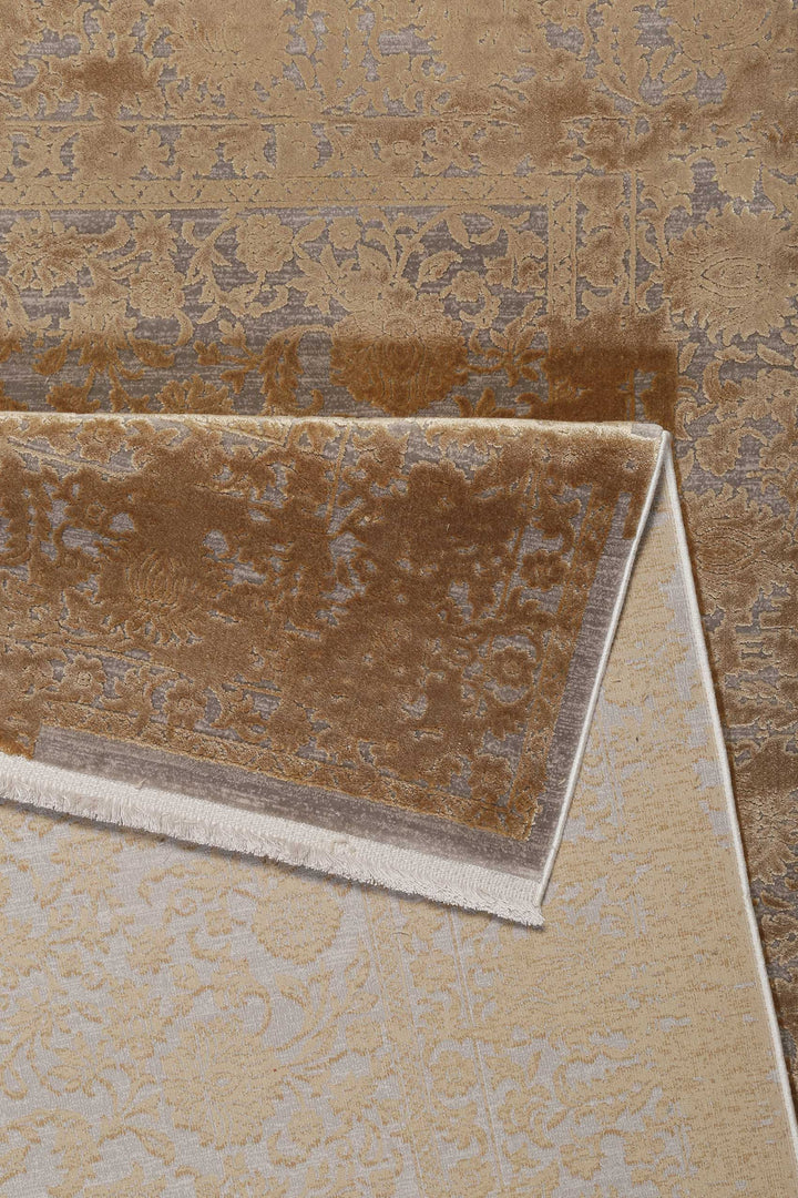 Florida Teppich gold Kurzflor rechteckig