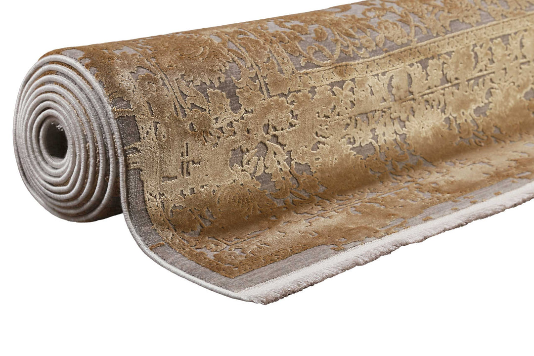 Florida Teppich gold Kurzflor rechteckig