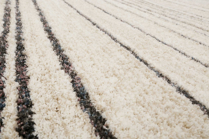 Gesa Teppich creme weiß Hochflor rechteckig