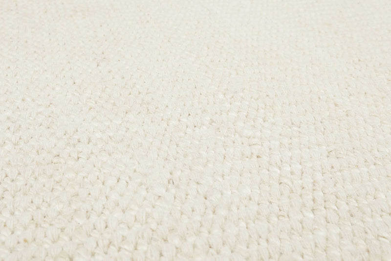 Esprit Kelim Teppich Rund Creme Weiß aus Jute & Wolle » Gobi «