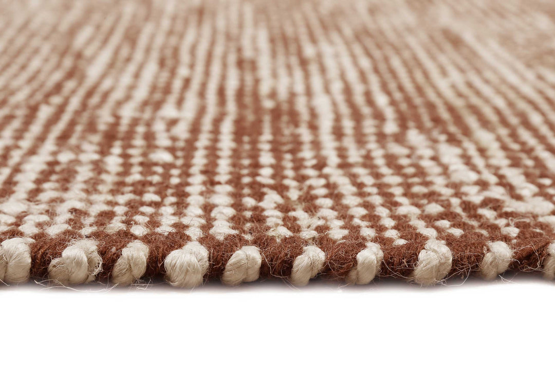 Gobi Teppich rotbraun beige Kurzflor rechteckig