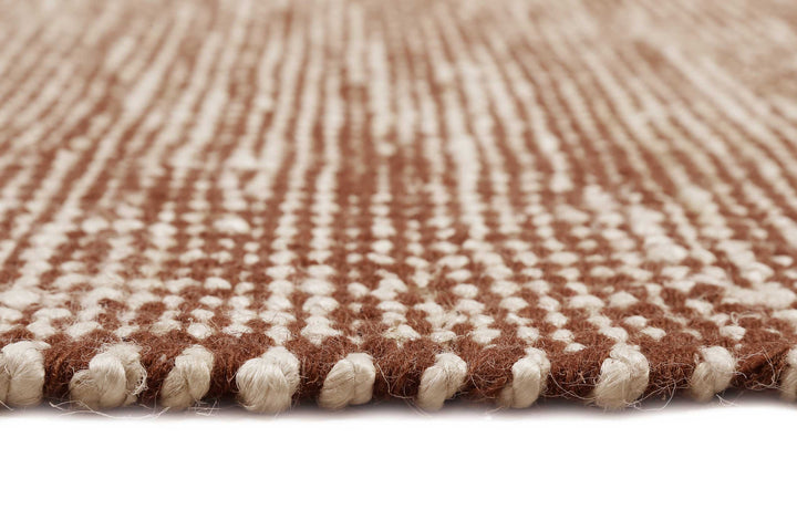 Gobi Teppich rotbraun beige Kurzflor rechteckig