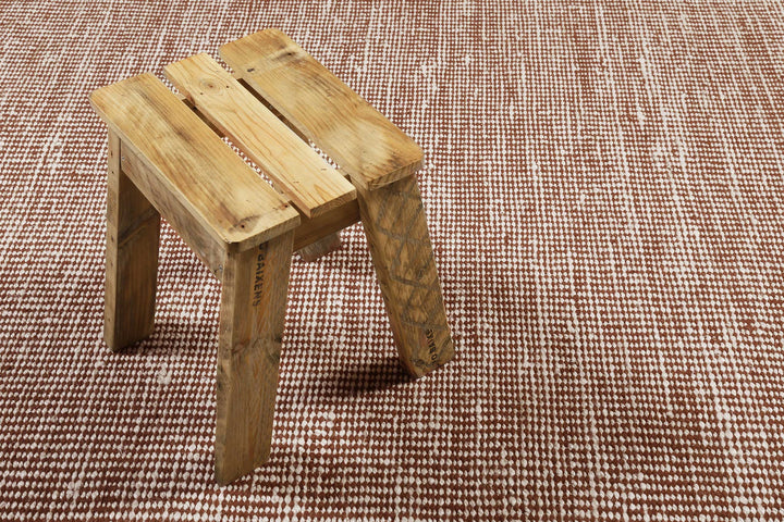 Gobi Teppich rotbraun beige Kurzflor rechteckig