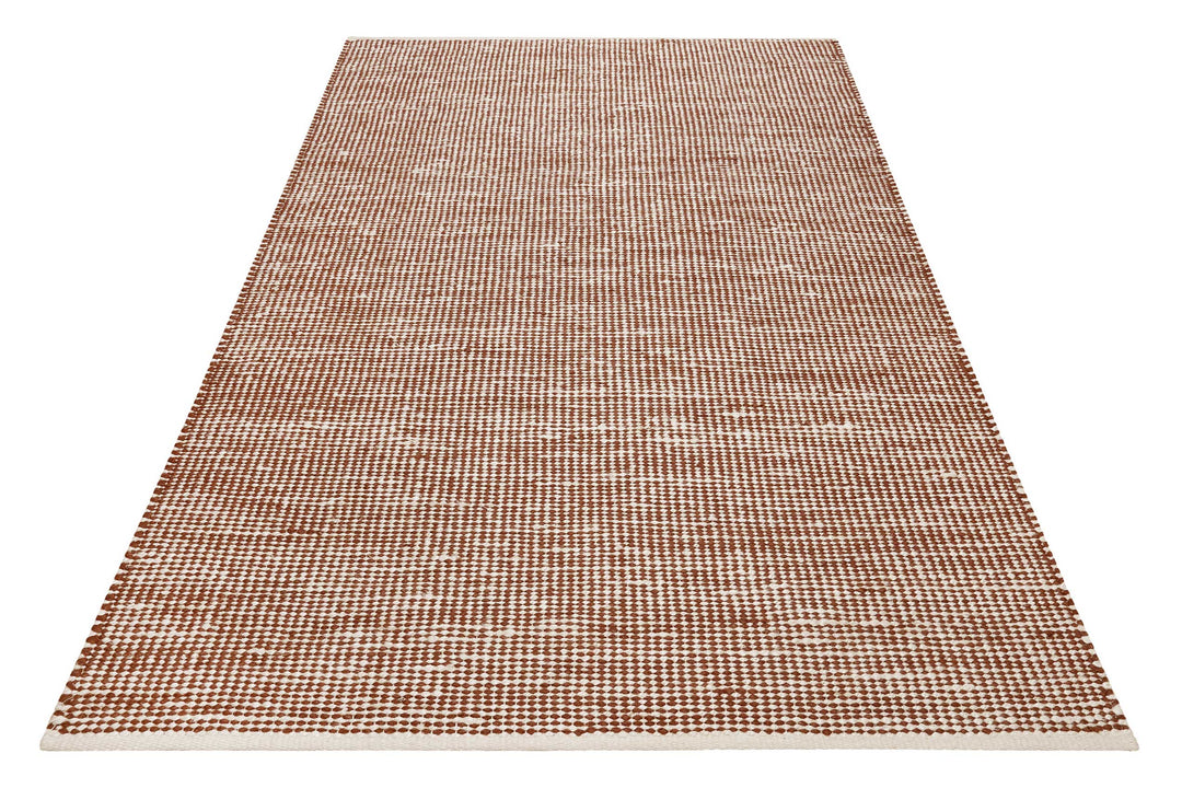 Gobi Teppich rotbraun beige Kurzflor rechteckig