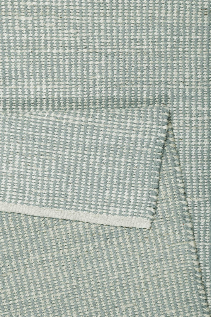 Gobi Teppich mintgrün beige Kurzflor rechteckig