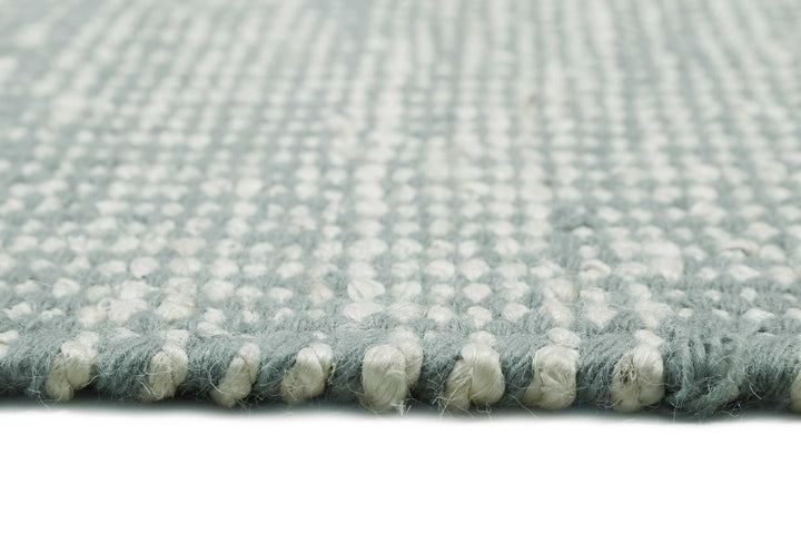 Gobi Teppich mintgrün beige Kurzflor rechteckig