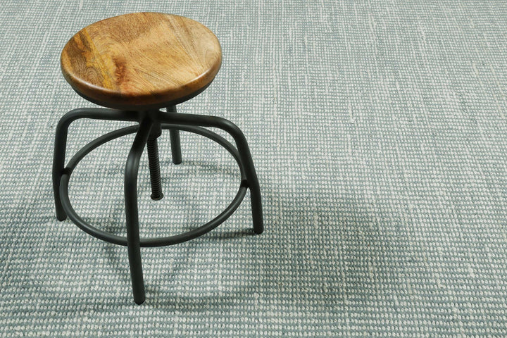 Gobi Teppich mintgrün beige Kurzflor rechteckig