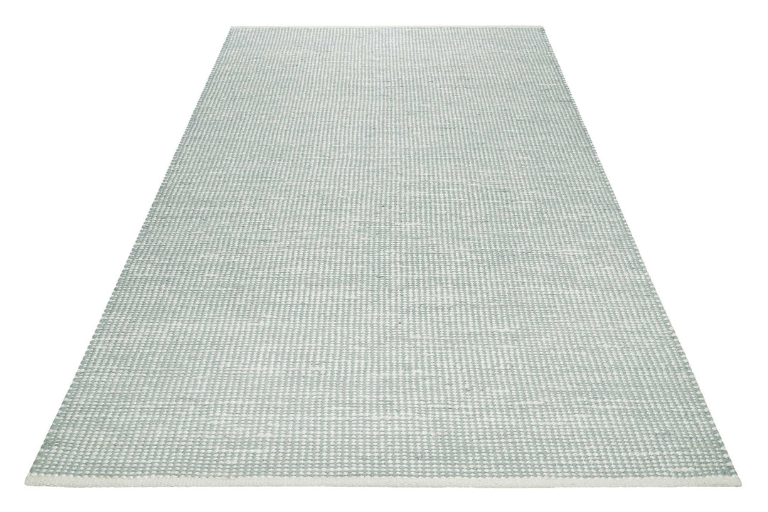 Gobi Teppich mintgrün beige Kurzflor rechteckig