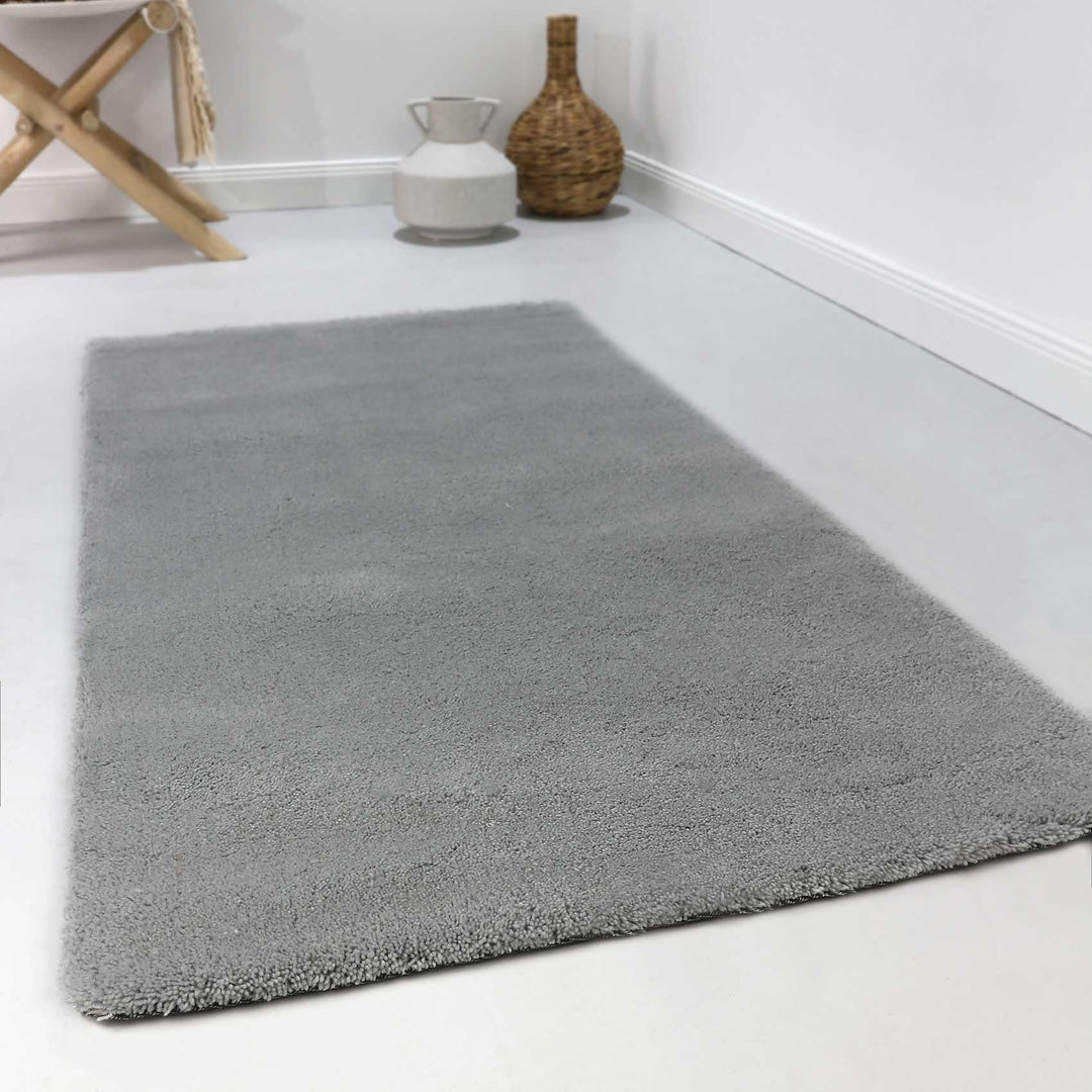 Esprit Wollteppich Hellgrau Hochflor Greenwood Rug online kaufen