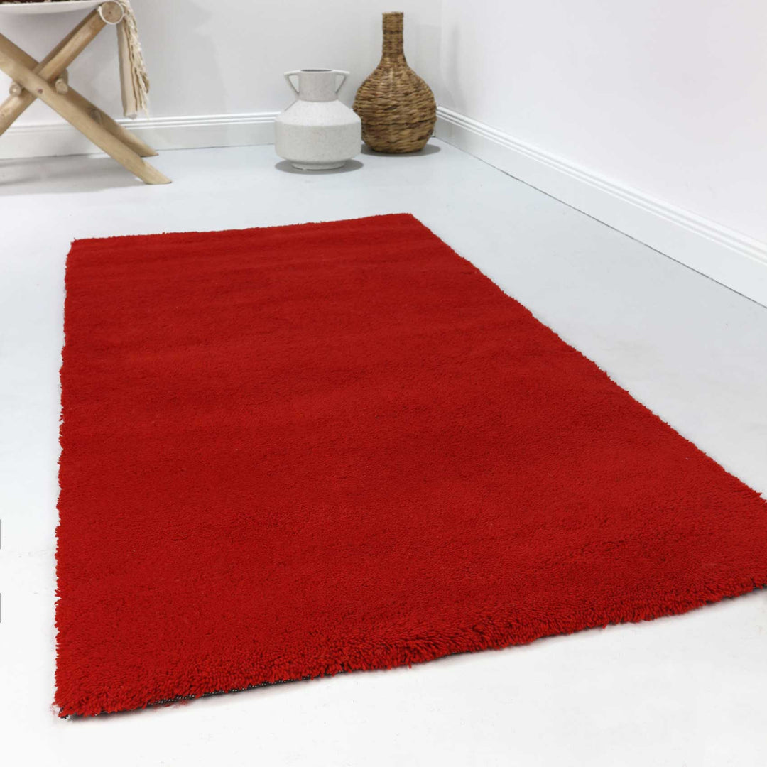 Greenwood Rug Teppich rot Kurzflor rechteckig