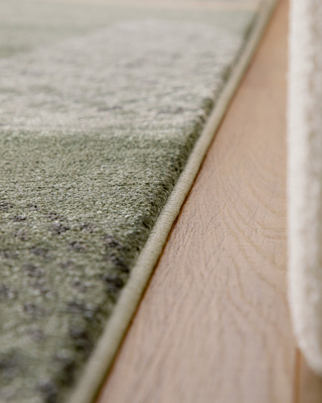 Esprit Teppich Grün Grau Kurzflor "Hazel"