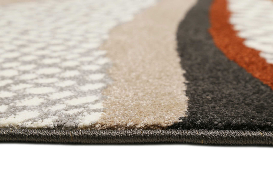 Hazel Teppich anthrazit Kurzflor rechteckig