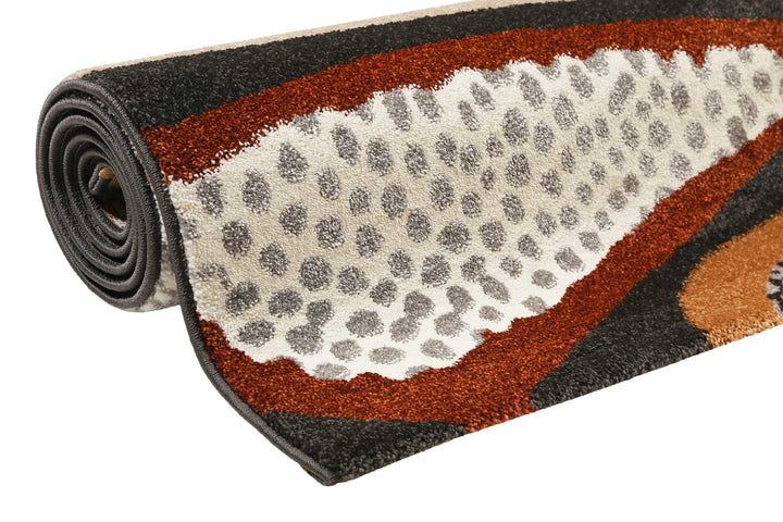 Hazel Teppich anthrazit Kurzflor rechteckig