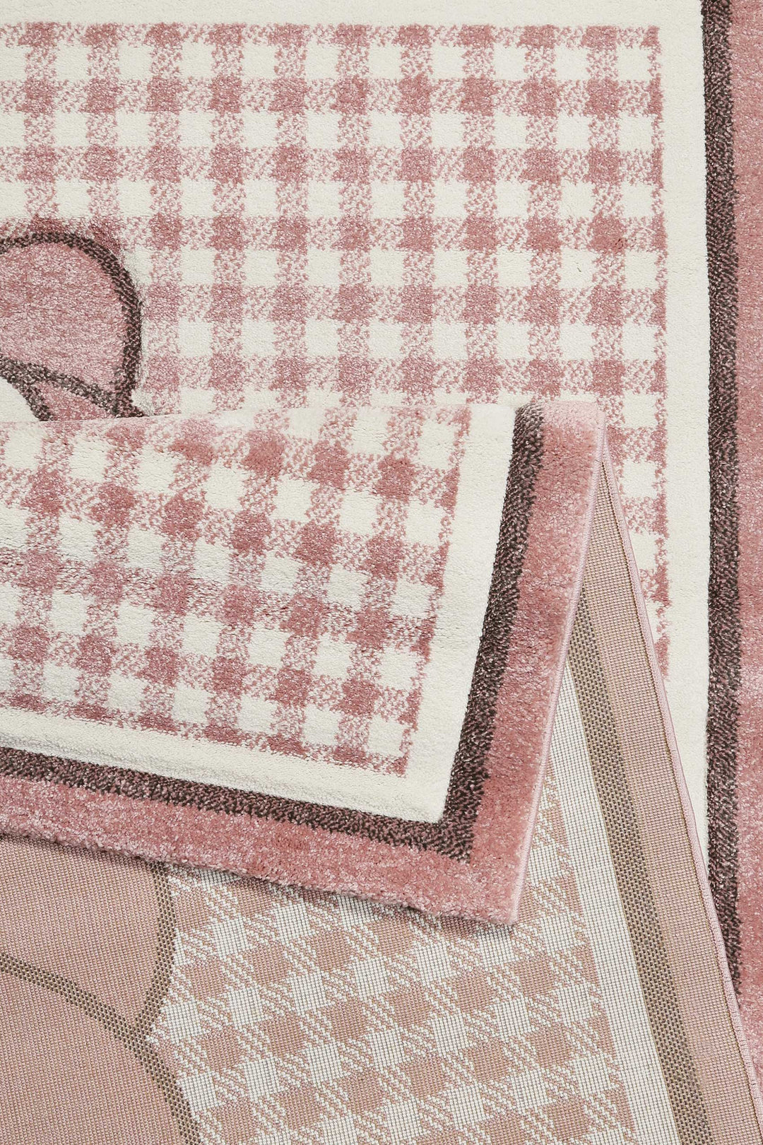 Henry Teppich rosa Kurzflor rechteckig