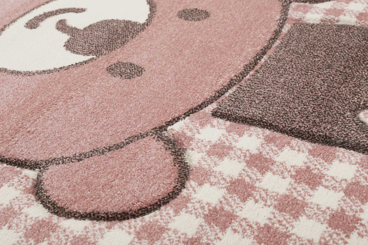Henry Teppich rosa Kurzflor rechteckig