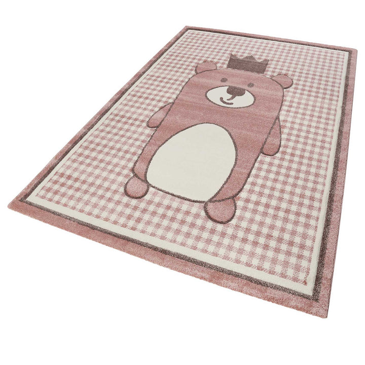 Henry Teppich rosa Kurzflor rechteckig