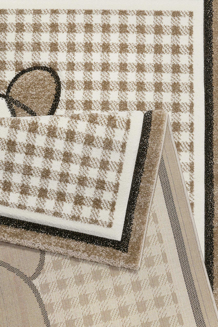 Henry Teppich taupe Kurzflor rechteckig