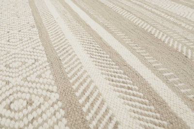 Esprit Kelim Teppich Beige Sand aus Wolle » Hudson «