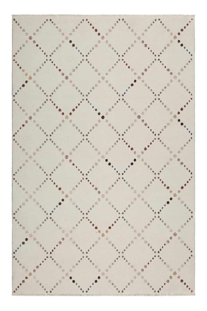 Ina Teppich beige Kurzflor rechteckig