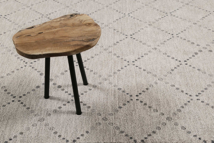 Ina Teppich grau Kurzflor rechteckig