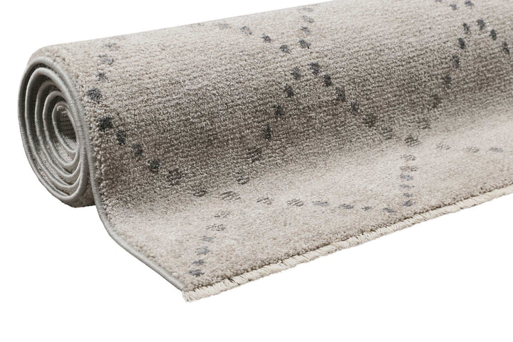 Ina Teppich grau Kurzflor rechteckig