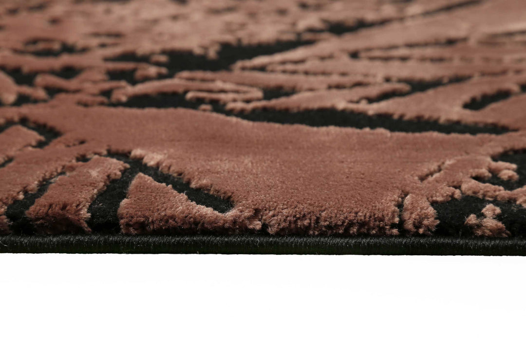 Inga Teppich cognac braun Kurzflor rechteckig