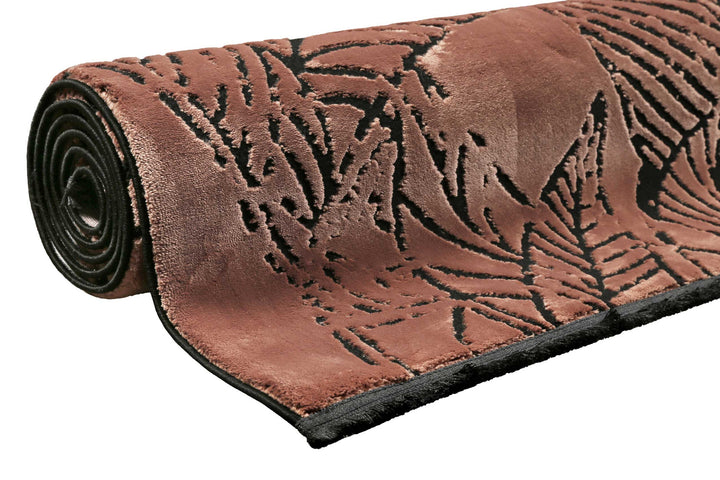 Inga Teppich cognac braun Kurzflor rechteckig