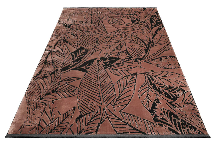 Inga Teppich cognac braun Kurzflor rechteckig