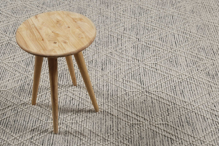 Ivy Teppich wollweiß Kurzflor rechteckig