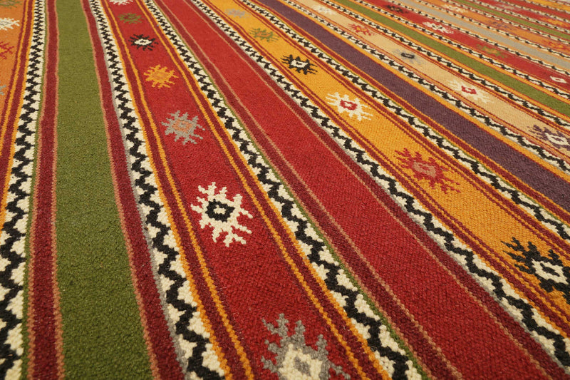 Esprit Kelim Teppich Bunt aus Wolle » Jaipur «