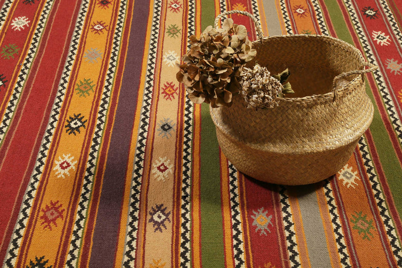Esprit Kelim Teppich Bunt aus Wolle » Jaipur «