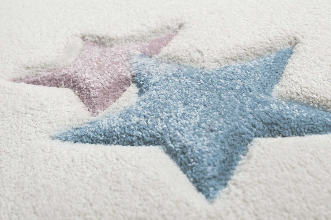 Jonne Teppich weiß Kurzflor rechteckig