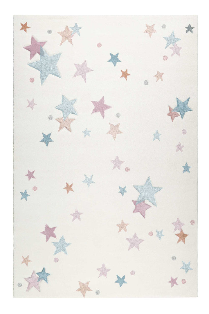 Jonne Teppich weiß Kurzflor rechteckig