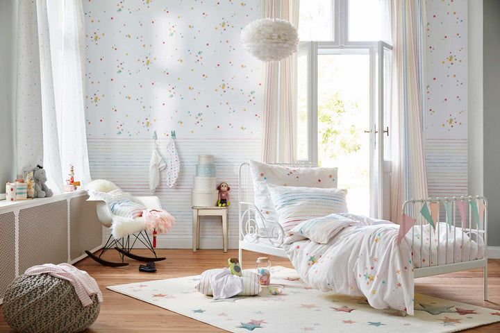 Jonne Teppich weiß Kurzflor rechteckig