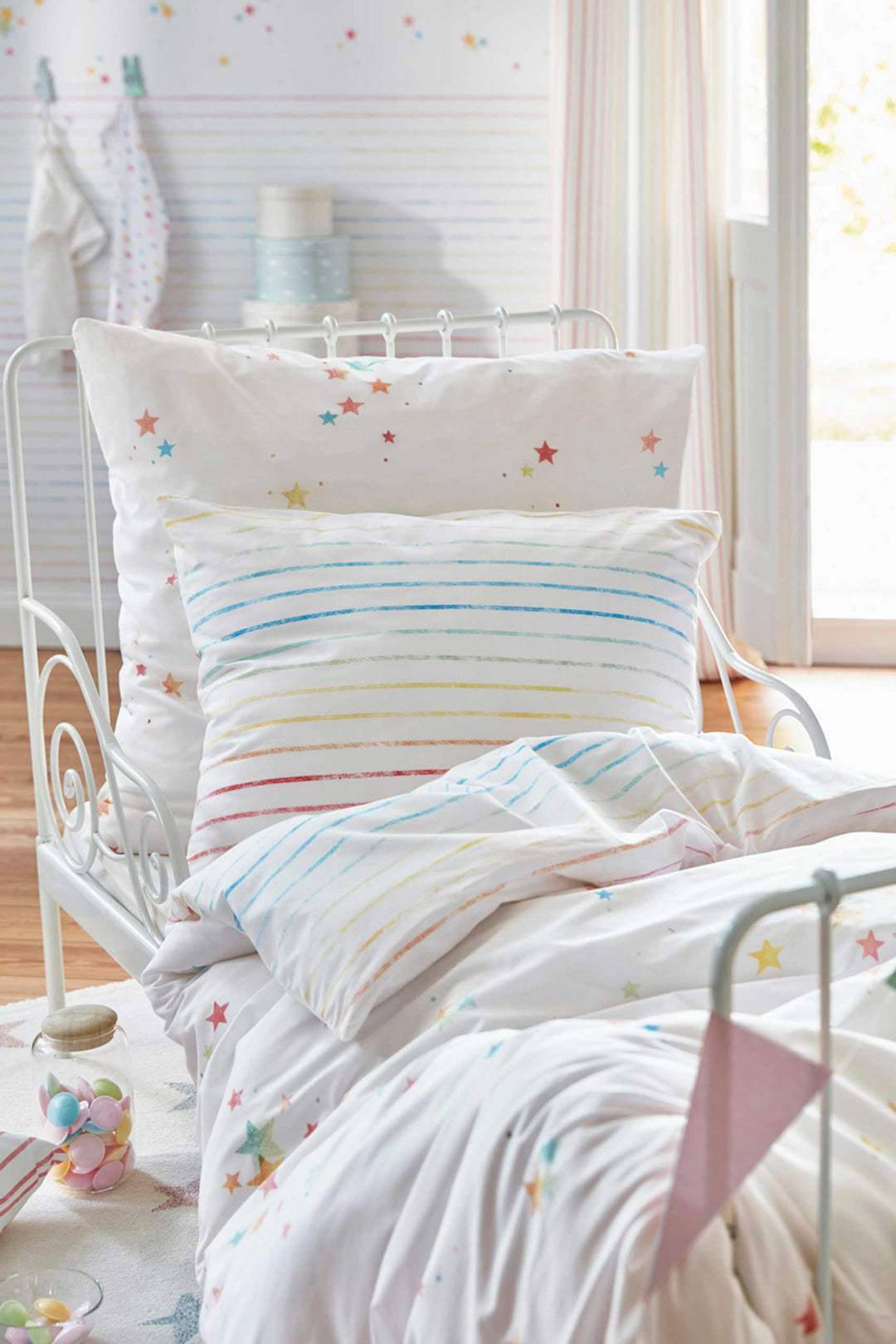 Jonne Teppich weiß Kurzflor rechteckig