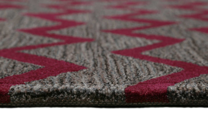 Kalahari Teppich beere Kurzflor rechteckig