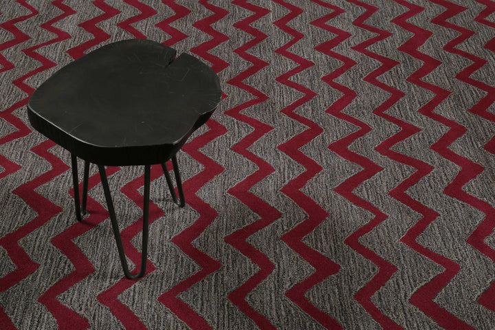 Kalahari Teppich beere Kurzflor rechteckig