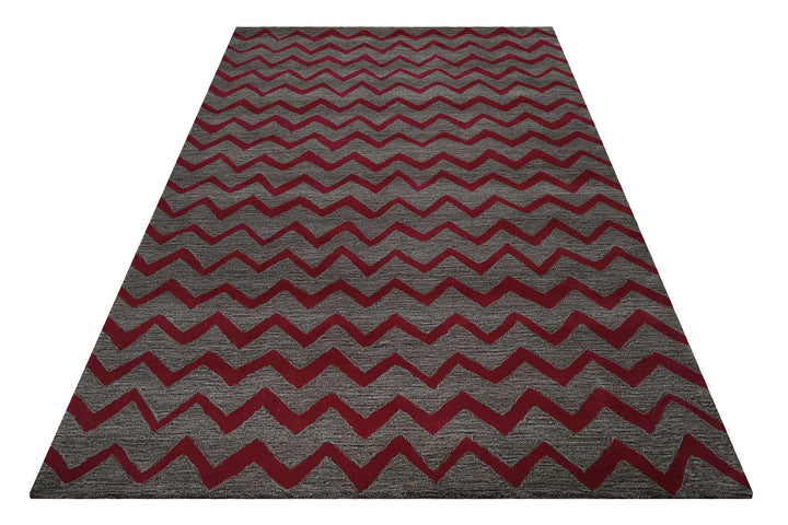 Kalahari Teppich beere Kurzflor rechteckig