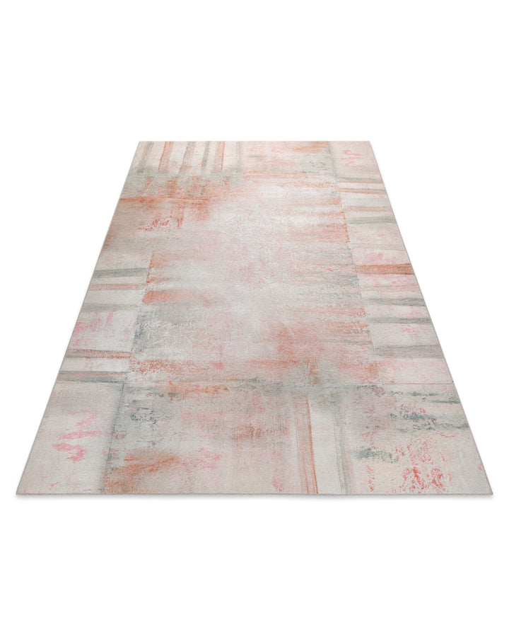 Esprit Flachgewebeteppich Alt Rosa "Maui", perspektivische Ansicht des gesamten Teppichs