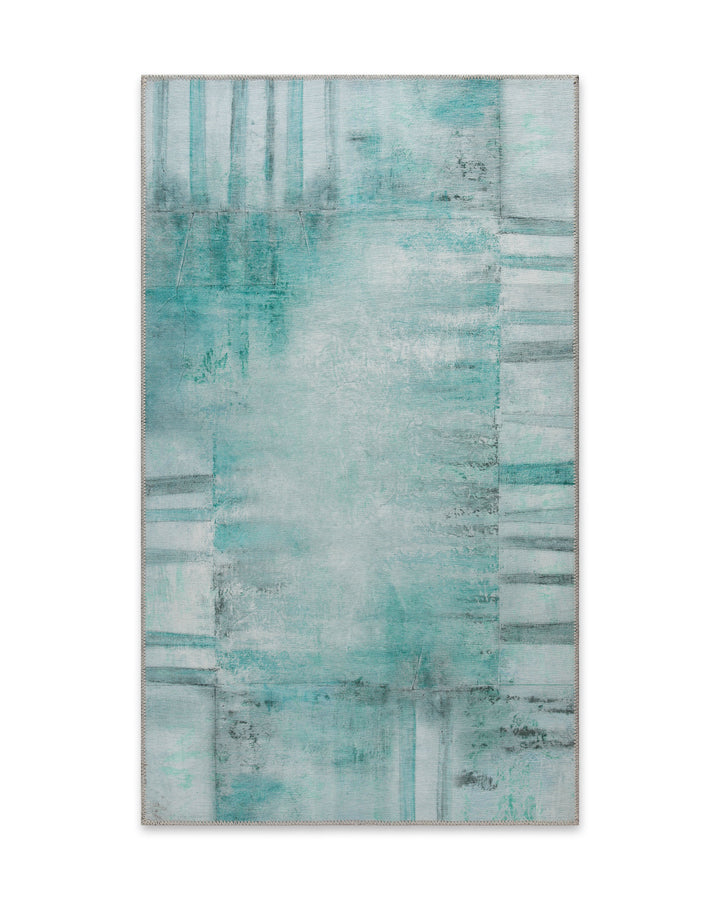 Esprit Flachgewebeteppich Blau Multi "Maui", kleine Größe 70 x 120 cm freigestellt
