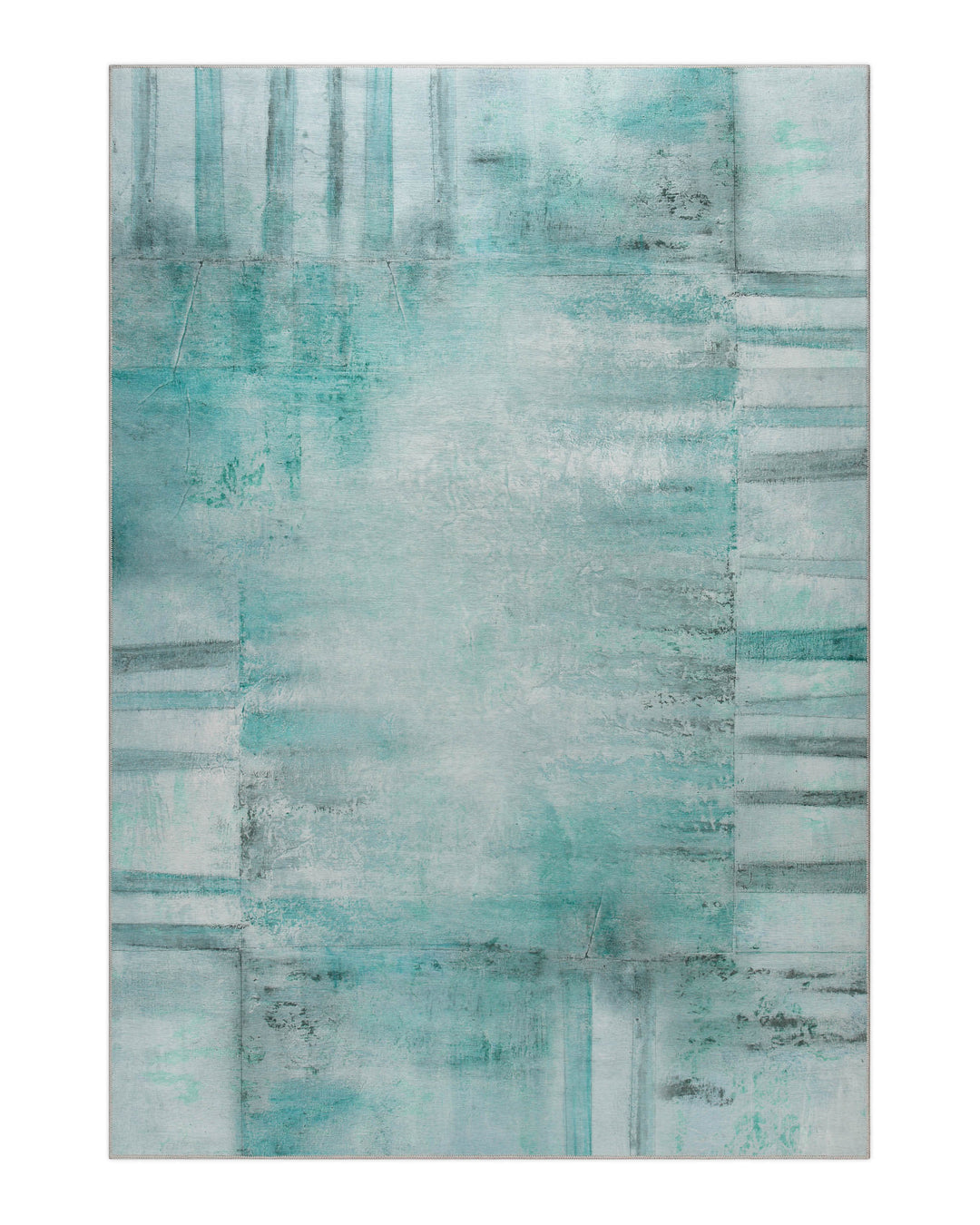 Esprit Flachgewebeteppich Blau Multi "Maui", Produktfoto freigestellt mit Blick auf das gesamte Musterbild