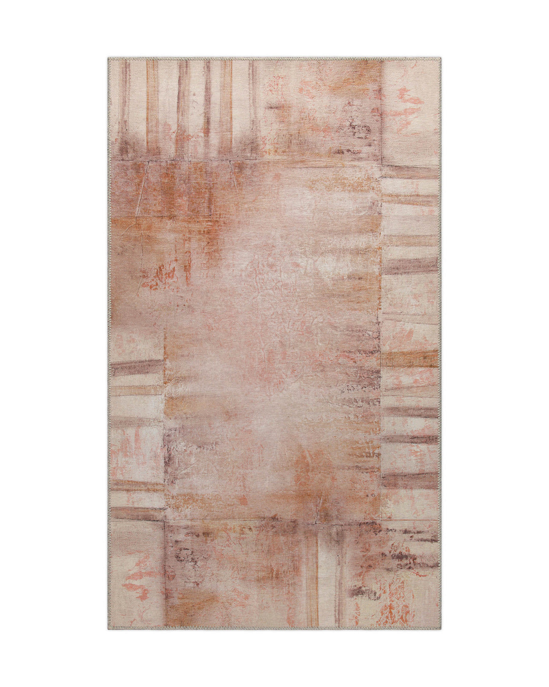 Esprit Flachgewebeteppich Beige Rot "Maui" als kompaktes Format 70 x 120 cm, Produktfoto freigestellt