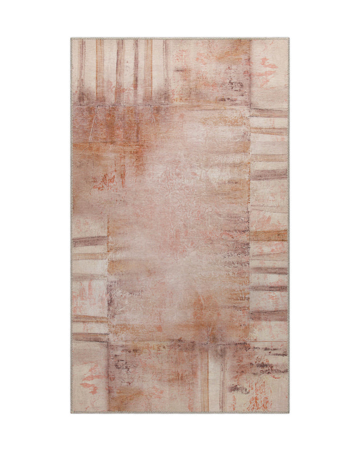 Esprit Flachgewebeteppich Beige Rot "Maui" als kompaktes Format 70 x 120 cm, Produktfoto freigestellt