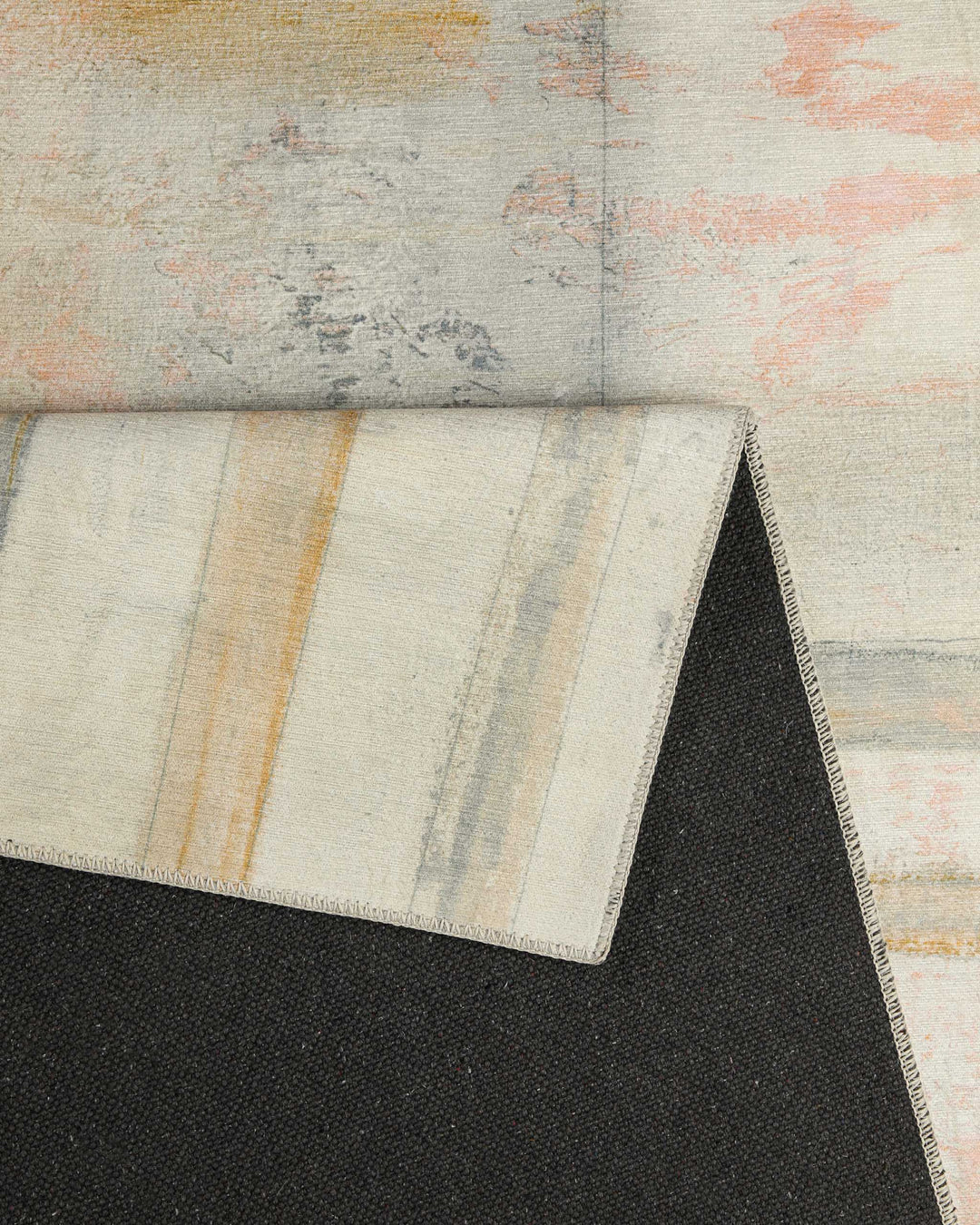 Esprit Flachgewebeteppich Multi "Maui", Close-up der Oberflächenstruktur