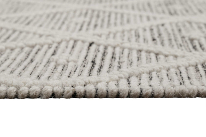 Lia Teppich wollweiß Kurzflor rechteckig